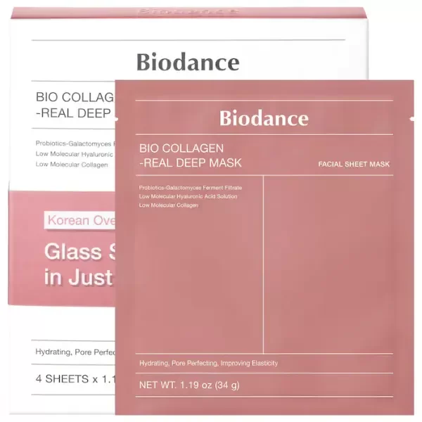 Producto - BIODANCE Bio Collagen Real Deep Mask for Pore Minimizing / Firming Care x4