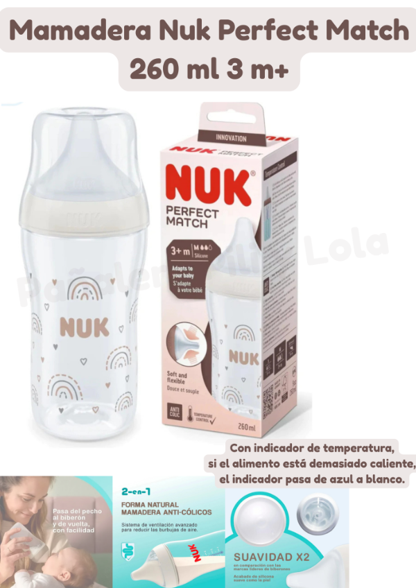 Producto - Mamadera Nuk Perfect Match 3 m +