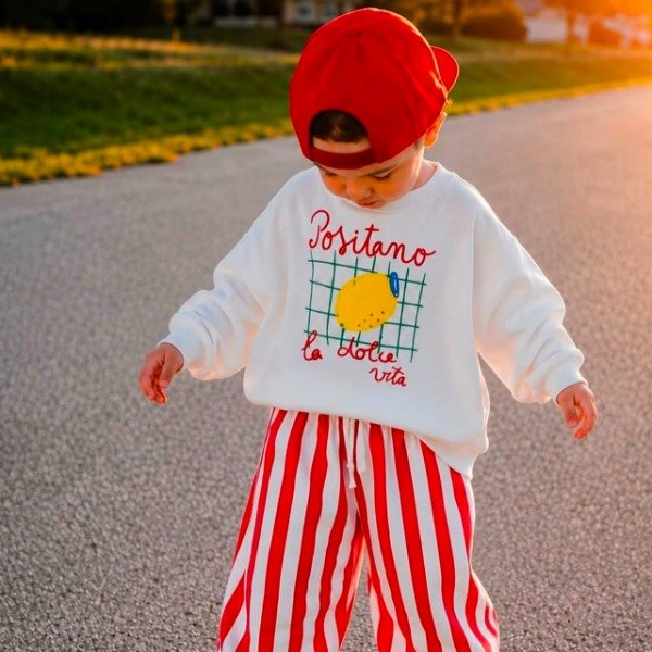 Producto - Conjunto Bebé Positano , Buzo Rústico y Baggy Rayado 3 a 24 Meses - 0