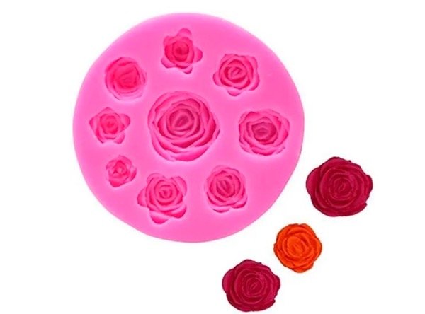 Producto - MOLDE SILICONA 9 ROSAS 26L7