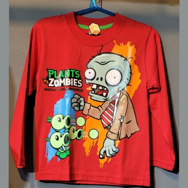 Producto - REMERA MANGA LARGA INFANTIL ZOMBIES T.4