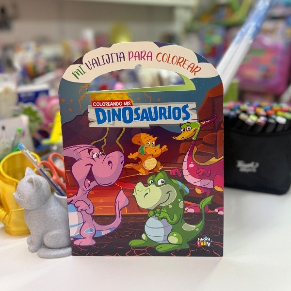 Producto - Libro Mi Valijita para Colorear Dinosaurios 7486