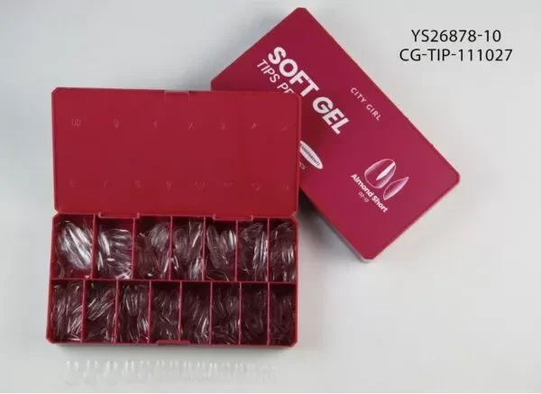 Producto - TIPS CLASICOS SOFT GEL 504PCS CITY GIRL