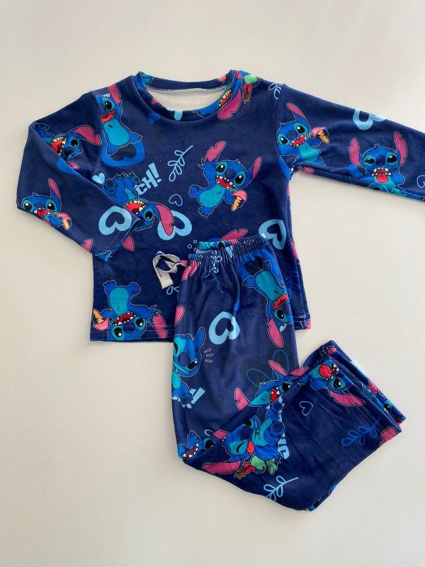Producto - Pijama Plush STITCH AZUL - COD 419