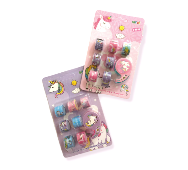 Producto - Washi tape de unicornio +porta cinta con diseño de unicornio