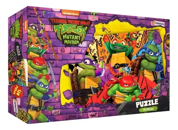 Producto - ROMPECABEZA TORTUGA NINJA 120 PIEZAS