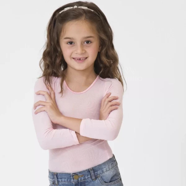 Producto - CAMISETA DE MUSELINA INFANTIL COLOR BLANCA ART. 1591 (Talle 4/6 años)