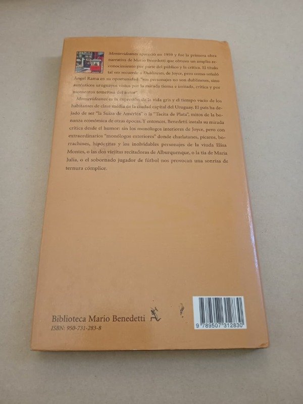 Producto - Montevideanos - Mario Benedetti - Seix Barral 2000 Tapa dura - 1