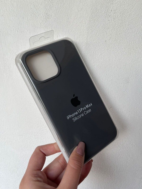 Producto - Iph 13 pro max silicona con felpa gris