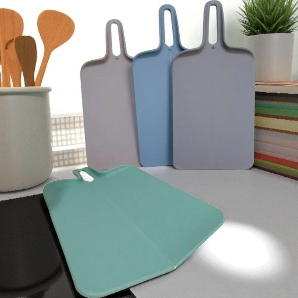 Producto - TABLA PLÁSTICA PLEGABLE BAMBÚ PARA COLGAR 33X16 CM
