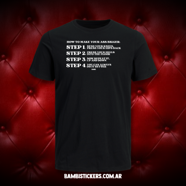 Producto - Remera How to make your ass bigger