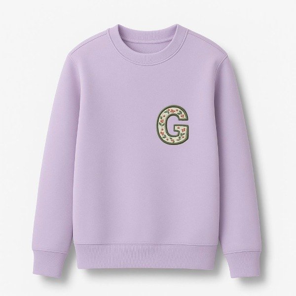 Producto - Cuello redondo bordado con la ropita de tu bebe - INICIAL chico