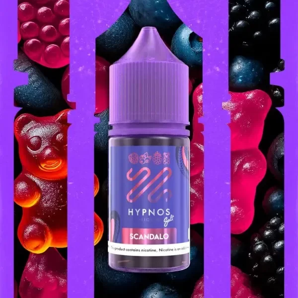 Producto - HYPNOS NIC SALT SCANDALO (GOMITAS DE FRUTOS ROJOS) 30ML 35MG
