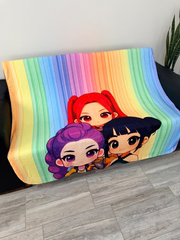 Producto - Manta polar soft - Guerreras Kpop colores