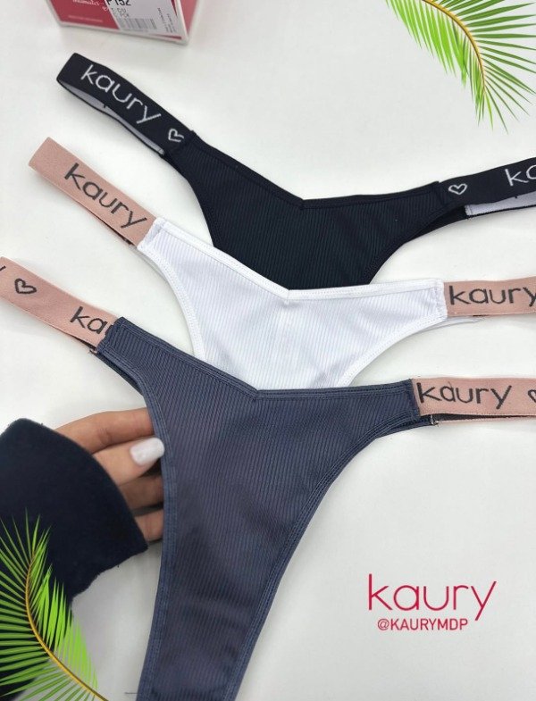 Producto - INTIMATES KAURY PACK POR 3 COLALES CON ELÁSTICO PERSONALIZADO MORLEY