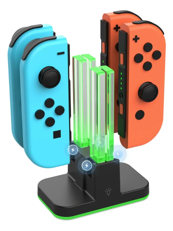 Producto - BASE DE CARGA JOYCON NINTENDO SWITCH Y PRO CONTROLLER USB-C - 1