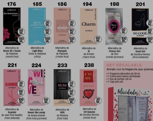 Producto - Perfumes alternativos millanel femeninos 60ml - 3