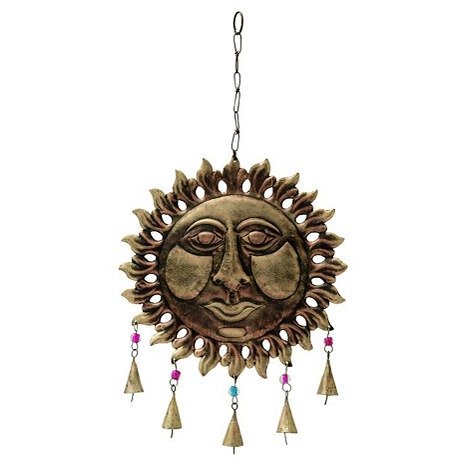 Producto - Llamador De Angeles Sol, De Metal Alto 48 cm