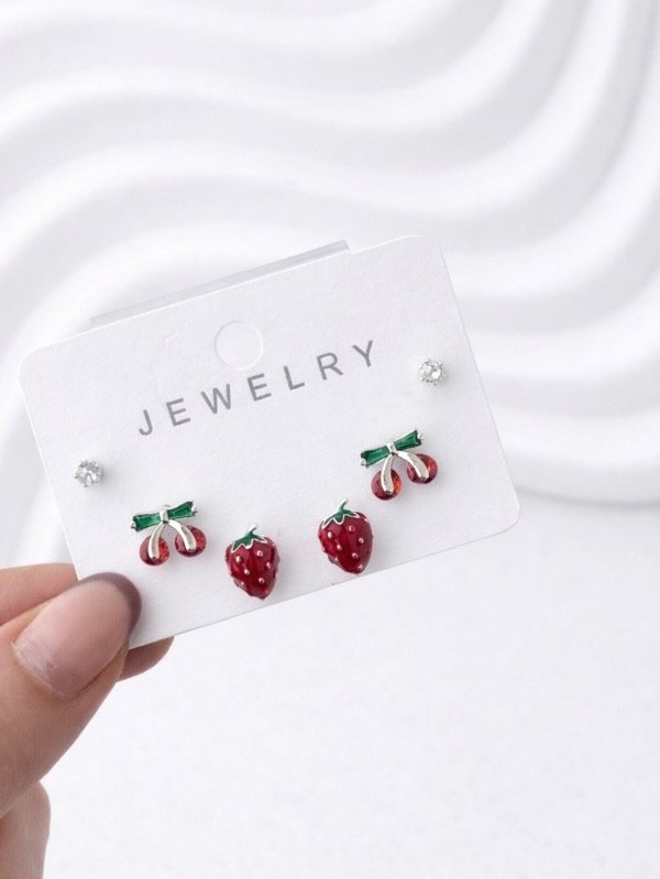 Producto - TRÍO AROS CHERRY FRUTILLA CUBIC 1725