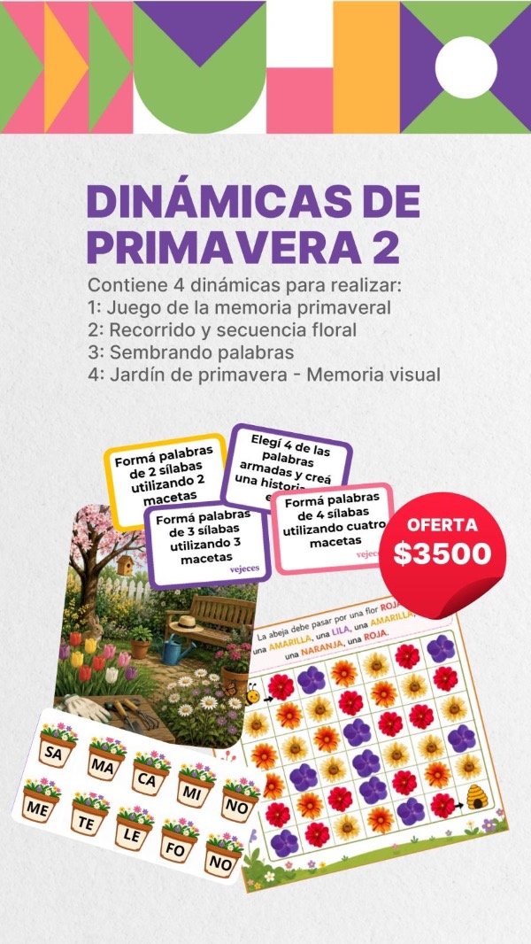Producto - Dinámicas primavera - volumen 2