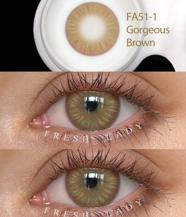 Producto - Lentes de contacto Freshlady Gorgeous Brown FA51-1