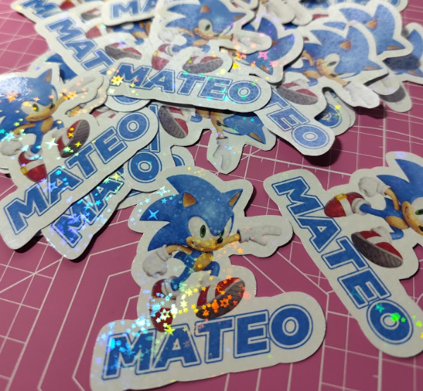 Producto - Stickers/tarjetas holográficos. (Plancha A4) - 8