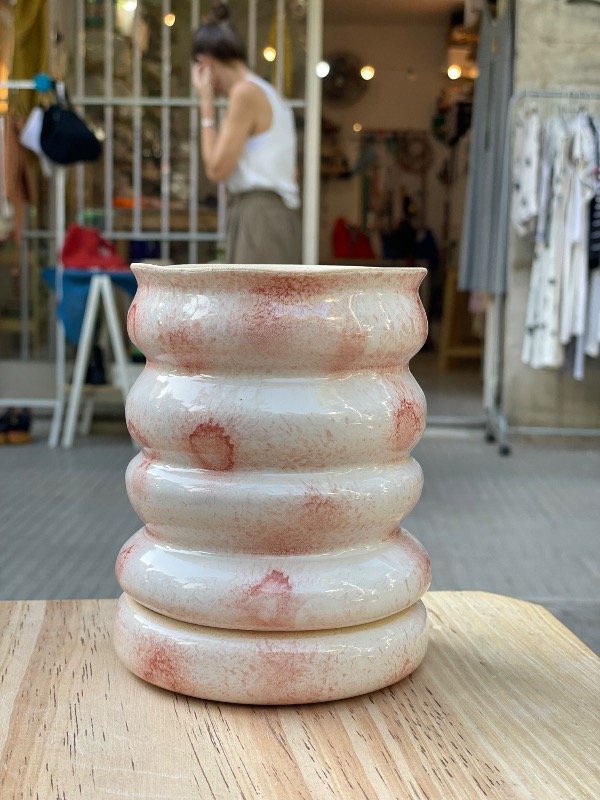 Producto - MACETA M CURVAS CON PLATO