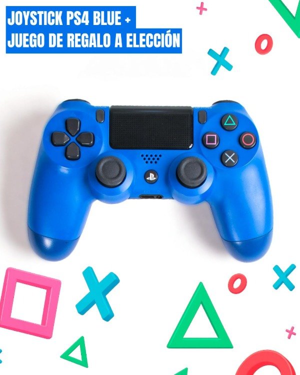 Producto - Joystick Inalámbrico Azul Ps4 + Juego de Regalo