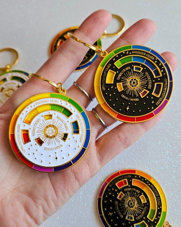 Producto - Llavero Teoría del Color - Círculo Cromático