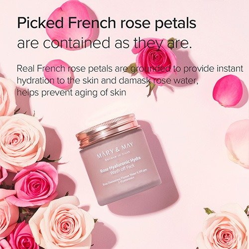 Producto - Mary and May Rose Hyaluronic Hydra Wash off Pack 125g - 2