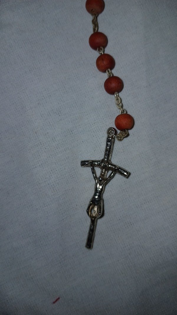 Producto - Vintage Pope Juan Pablo II Rose Petals Rosary with box. - 1