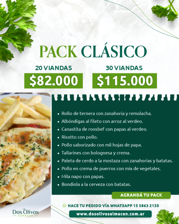 Producto - Pack Clásico x 20