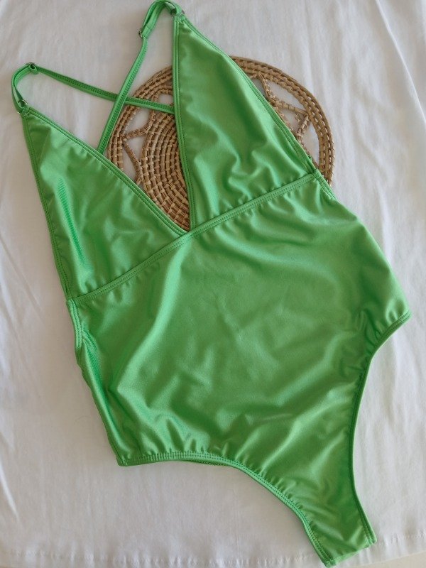 Producto - Enteriza green espalda cruzada T.2