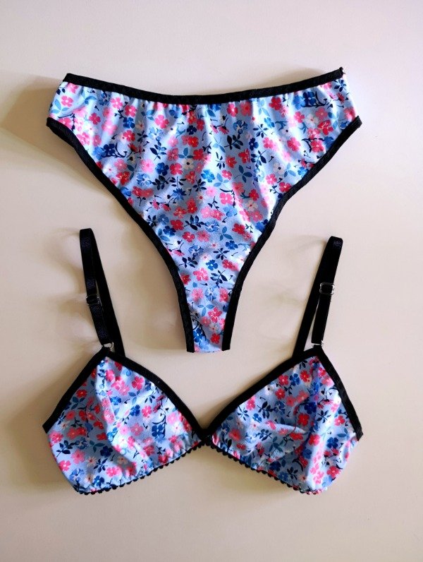 Producto - Conj. triangulito T.90  - algodón