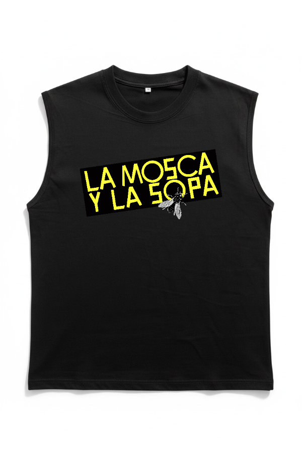 Producto - Remera Sin Mangas Negra - La Mosca