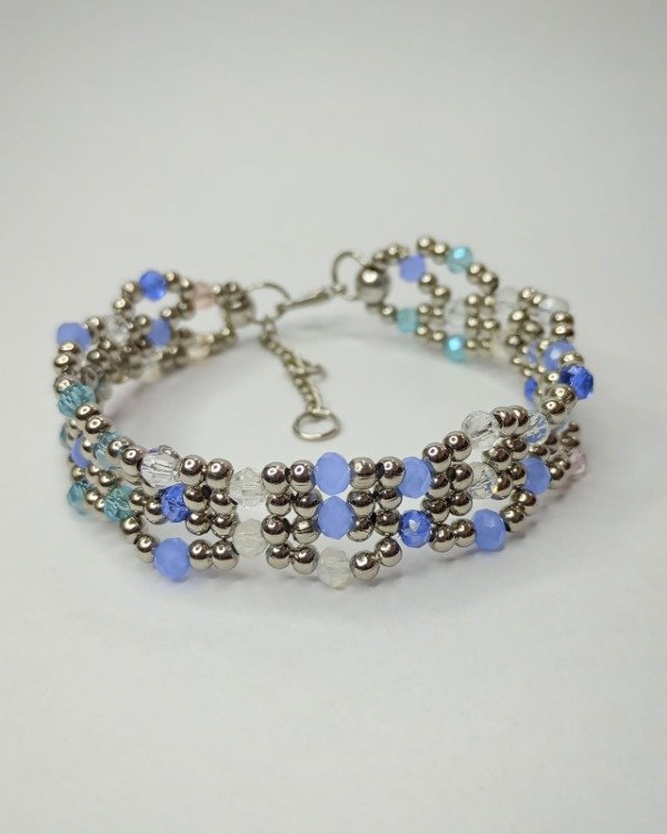 Producto - Pulsera Enlazada Celeste