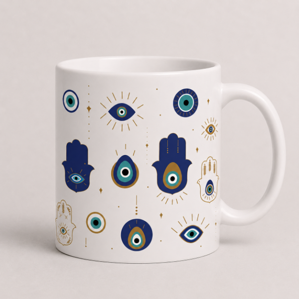 Producto - Taza Hamsa Azul