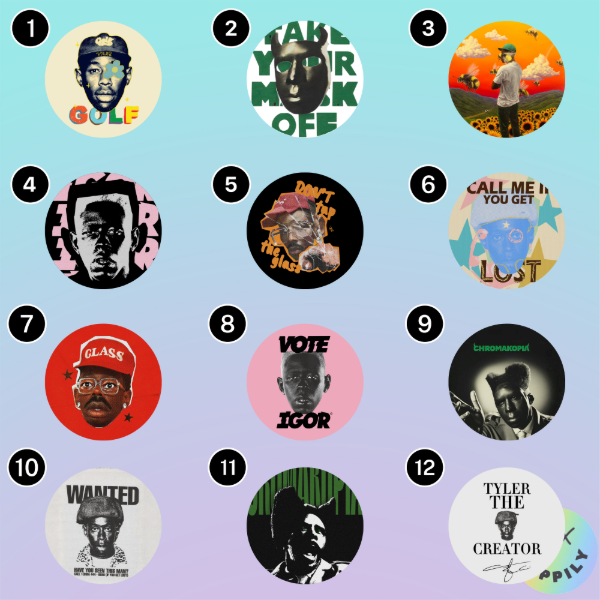 Producto - Pines Tyler The Creator