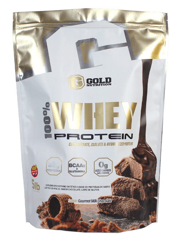 Producto - GOLD NUTRITION - 100 WHEY PROTEIN 5LBS