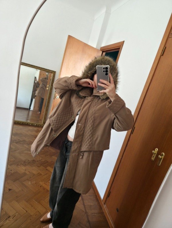 Campera peluchín marrón — imagen 12