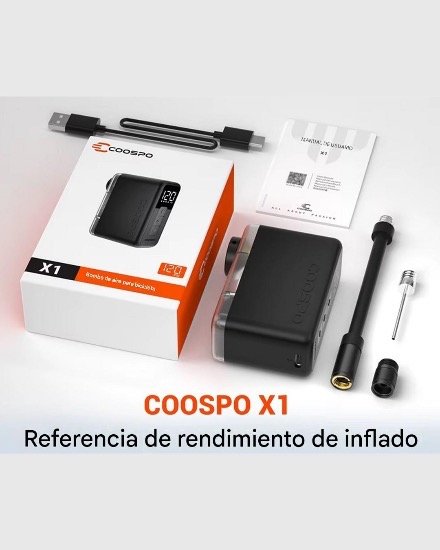 Producto - Mini inflador eléctrico Coospo x1