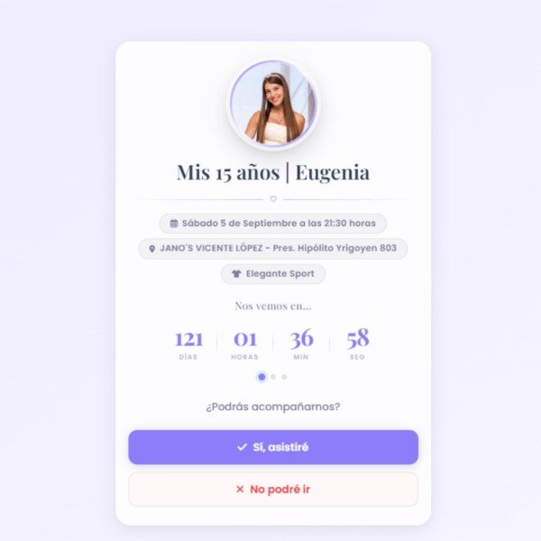 Producto - Invitaciones Digitales + Confirmaciones automáticas. - 1