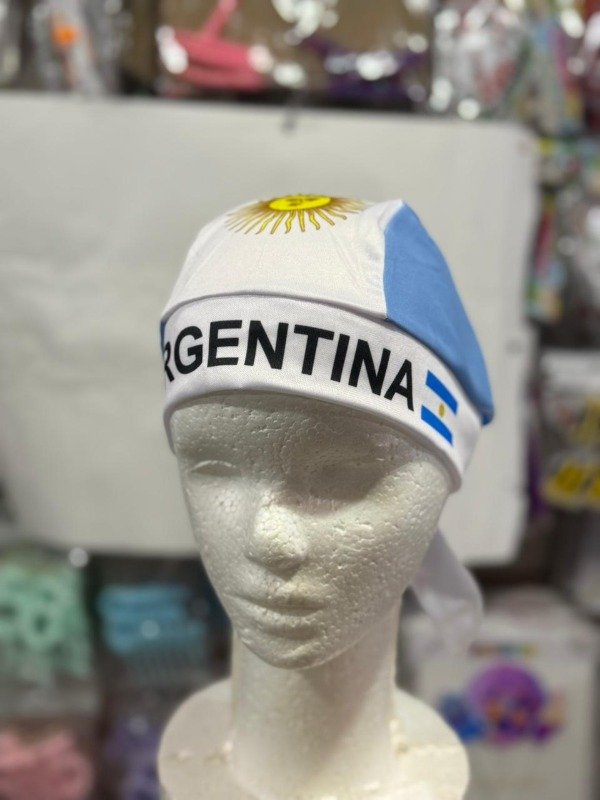 Producto - BANDANA DE TELA ARGENTINA QP07 "MUNDIAL"