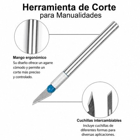 Producto - Cutter de precisión x 6 cuchillas - 2