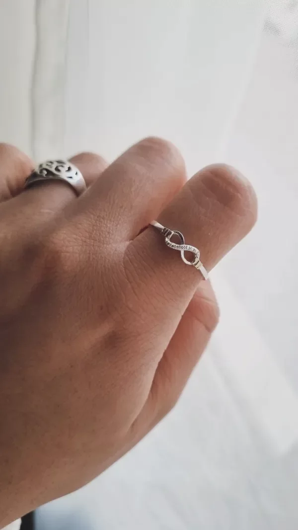 Producto - Anillo infinito plata y oro