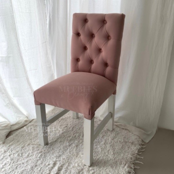 Producto - Silla capitoné rosa