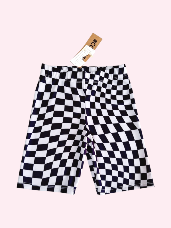 Producto - Calza cuadriculada negro y blanco Como Quieres 8 años NUEVO