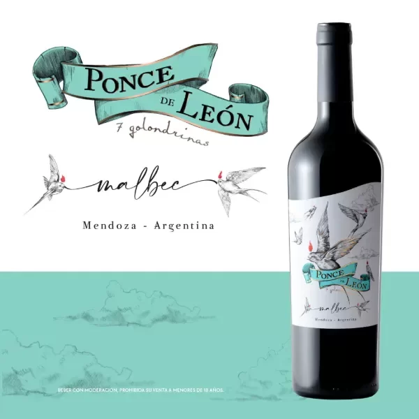Producto - 7 Golondrinas - Malbec Ponce de Leon