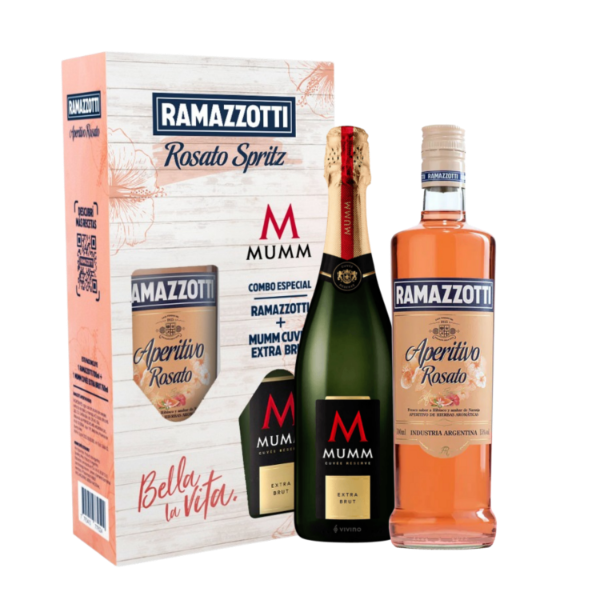 Producto - Estuche Ramazzotti + Mumm Cuvee Extra Brut