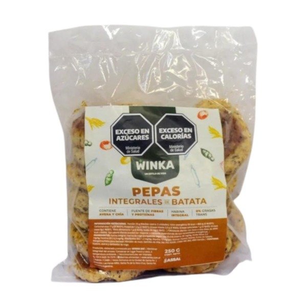 Producto - PEPAS INTEGRALES DE BATATA WINKA x 250 gr